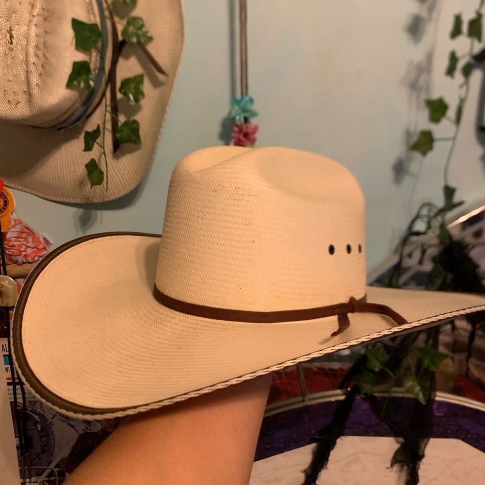 Vintage Resistol cowboy hat size 7 1/8 made in Texas USA genuine shantung 8X